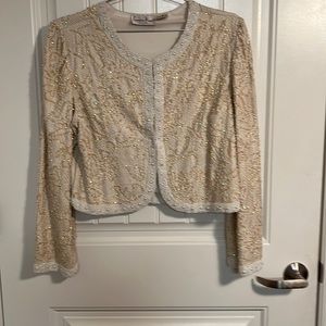 Laurence Kagar Vintage 90s beaded elegant jacket